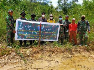 Zidam Bersama Masyarakat Rencanakan Tingkatkan Fasilitas Pos Pengamanan di Entikong