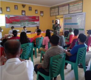 Babinsa Menghadiri Kegiatan Edukasi Dan Sosialisasi Pencegahan Serta Pengamanan Covid – 19