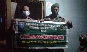 Koramil 1204-06/Bonti mengsosialisasi 5M Kepada Masyarakat Binaan