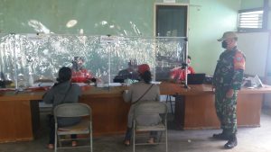 Babinsa  Awasi Setiap Desa Binaan Demi Putus Mata Rantai Covid-19