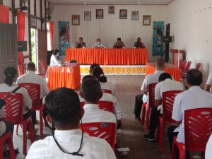 Plh Danramil 1204-03/ Beduai Sosialisasi Prokes kepada Pramuka