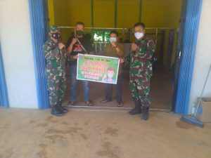 Serda Petrus Babinsa Koramil 15/Sekadau adakan Sosialisasi Covid-19