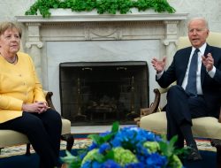 Kanselir Jerman Angela Merkel Bertemu Biden di Gedung Putih