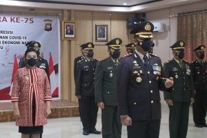 Bupati Landak Bersama Forkopimda Landak Ikuti Upacara Hari Bhayangkara Ke-75