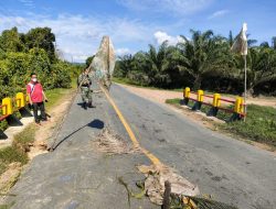 Jembatan di Menjalin Berpotensi Ambruk, Warga Diminta Berhati-hati Saat Melintas