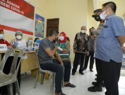 Bupati Asahan Tinjau Vaksinasi Covid-19 Tahap II di Kecamatan Aek Songsongan
