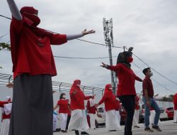 Dalam rangka Memeriahkan HUT RI ke 76 Pasien Positif Covid-19 RSUP Dr M Djamil Padang Gelar Senam Semangat Kemerdekaan