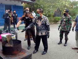 Kejari Sanggau Musnahkan BB, Diantaranya Narkotika 127,3 gram