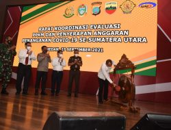 Wabup Asahan Hadiri Rakor Evaluasi PPKM dan Penyerapan Anggaran Covid-19