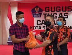 Sapma Pemuda Pancasila Singkawang Salurkan Bantuan PPKM
