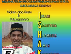 Lanjutkan Program Tertunda, Ishak Ikut Pilkades dengan Nomor Urut 5