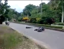 Aksi Balap Liar di Jalan Kantor Bupati Sekadau Berujung Kecelakaan, Korban Luka-luka