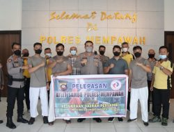 Lima Personel Polres Mempawah Dilepas Ikuti Kejurda Sambo Kalimantan Barat