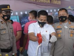 Polres Lotim Musnahkan Barang Bukti 333 Gram Sabu