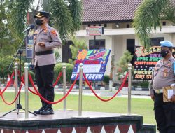 Kapolres Lampura Pimpin Sertijab Kasat Samapta dan Kapolsek