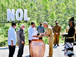 Jokowi: Penyatuan Air dan Tanah, Tanda Dimulainya Pembangunan IKN