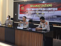 Tim Wasrik Itwasda Polda Lampung Datangi Mapolres Tubaba