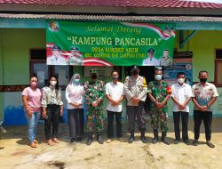 Danramil dan Uspika Kecamatan Kotabumi Louncing Kampung Pancasila