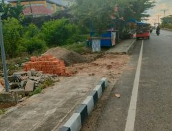 Trotoar Milik Pemkab Lampura Dirusak, Kodrad: Ini Aset Daerah