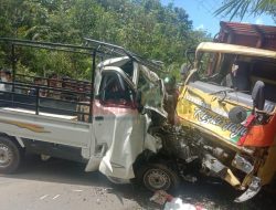 Pikap vs Truk di Bengkayang, Dua Warga Sungai Pinyuh Meninggal Dunia