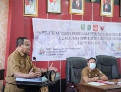 Sekda Sanggau Buka Pelatihan Teknis Pengelolaan Penatausahaan