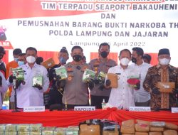 Wow! Narkotika Senilai 271,8 Miliar Dimusnahkan Kapolda Lampung