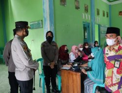 Kapolres Way Kanan Tinjau Kegiatan 1 Juta Vaksin Booster