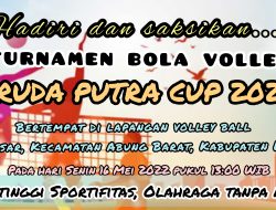 Jalin Silaturahmi, Karang Taruna Garuda Putra Gelar Open Turnamen Volly