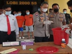 Polres Singkawang Amankan Tiga Tersangka, dan Musnahkan 9 Gram Barang Bukti Sabu