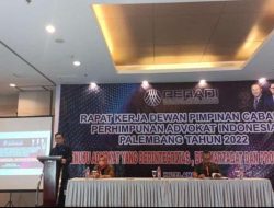 Wujudkan Peradi “Single Bar” Milik Semua Anggota, DPC Peradi Palembang Gelar Raker Tahun 2022
