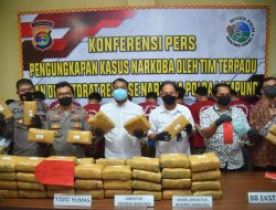 Narkotika Senilai 4,83 Milyar Digagalkan Polda Lampung