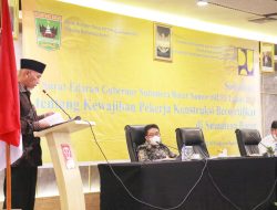 Pemprov Sumbar Tegaskan Pekerja Konstruksi di Sumbar Harus Disertifikasi