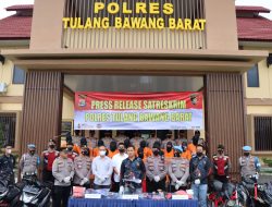 Selama Dua Pekan Operasi Sikat Krakatau,16 Pelaku Kejahatan di Tubaba Diringkus Polisi