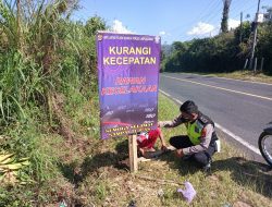 Tekan Lakalantas, Polres Lambar Pasang Bener Himbauan