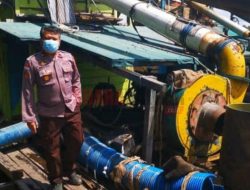 Polsek Mukok Buru Cukong Penambang Emas Ilegal di Alur Sungai Kapuas