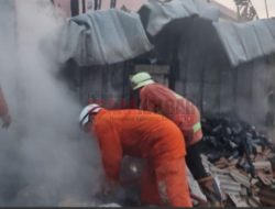 15 Kios di Pasar Induk Jambu Dua Bogor Hangus Terbakar, Diduga Akibat Korsleting Listrik