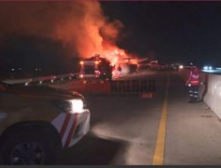 Bus Rosalia Indah yang Membawa 30 Penumpang Terbakar di Ruas Tol Pemalang-Pejagan