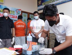 Barang Bukti Narkoba Hasil Pengungkapan Wilayah Perbatasan Dimusnahkan