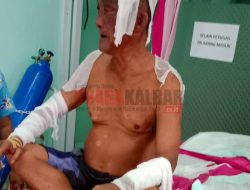 Kebakaran di Sungai Pinyuh, Seorang Kakek Alami Luka Bakar