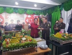 Bupati dan Ketua DPRD Sanggau Hadiri Syukuran  Hari Bhakti Adhyaksa ke-62
