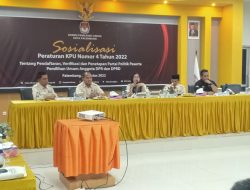Perkuat Pemahaman PKPU Nomor 4 Tahun 2022 dan Sipol Pemilu 2024, KPU Kota Palembang Gelar Bimtek