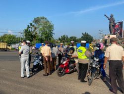 Puluhan Kendaraan Terjaring Razia Polres Lampura