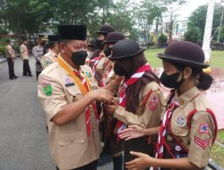 Ini  Harapan Bupati Sanggau Saat Melepas Keberangkatan  Pramuka Mengikuti Jamnas