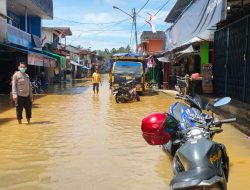 Pasar Darit Kabupaten Landak Terendam Banjir