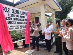 Kapolres Way Kanan Resmikan Polsubsektor Negeri  Agung