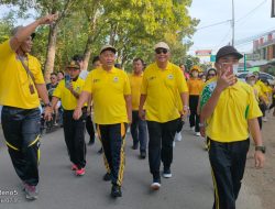 Jalan Sehat HUT ke-58 di Bengkayang, Darwis-Rizal: Golkar Menang Rakyat Sejahtera, Golkar Menang Bengkayang Mantap