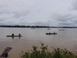 Meriahkan HUT TNI ke-77, Danramil Sekadau Gelar Lomba Memancing