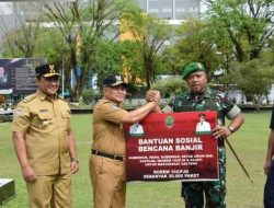 Salurkan Bantuan Korban Banjir, Pemprov  Kalteng Jalin Sinergitas dengan TNI-Polri