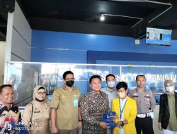 Samsat Palembang IV Melaunching Mesin Nomor Antri Digital