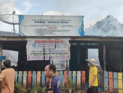 Bangunan Ruko Mini dan TK Insan Cita di Jalan Tanjung Desa Mungguk Sekadau Terbakar